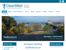 Tablet Screenshot of cleanmedeurope.org